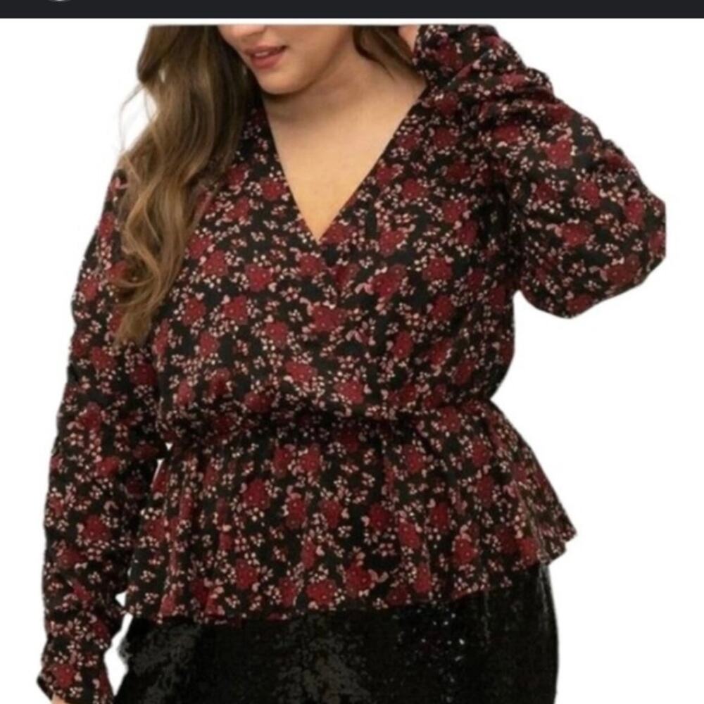 Eloquii Elements Floral Blouse 18